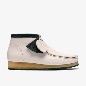 Clarks Originals Mens Walla Boot RB White Leather Boots 8 Medium