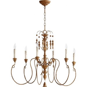 Quorum Lighting Salento 6-Light Chandelier, French Umber, 32 Width, 28 Height - 1 of 1
