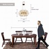 LLHZSY 12/20-Light Modern Glam Crystal Sphere Pendant Chandelier, G9 Bulbs Included - 28 2/5" or 36" W - Gold/Chrome - 3 of 4