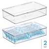 iDesign Stackable Hinged-Lid Pantry Storage Box - Clear - 2 of 4