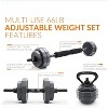 Adjustable Weight Set, Versatile Dumbbell, Barbell & Kettlebell for Full Body Workouts, Home Gym Equipment - 3 of 4