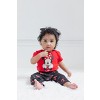 Disney Minnie Mouse Mickey Mouse Marie Baby Girls Bodysuit Pants and Headband 3 Piece Outfit Set Newborn to Infant - 2 of 4