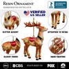 Majestic Deer in Gold Armor Ornament, Regal Christmas Tree Decor| OrnamentallyYou - 3 of 4