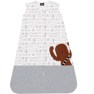 Lambs & Ivy Star Wars Chewbacca Cotton Rich Gray/White Wearable Blanket