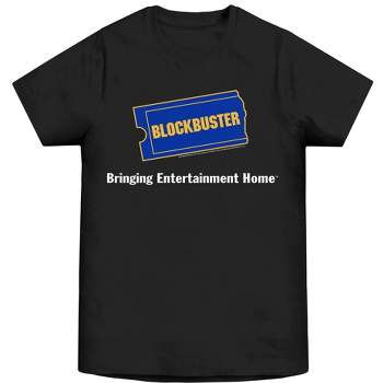 Blockbuster Logo & Legal Line Men's Black T-Shirt