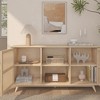 Plank+Beam Mid Century Modern Solid Wood Sideboard with 2 Doors, 59" TV Stand for Living Room - 4 of 4