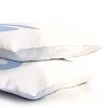 Deny Designs Standard April Lane Art Block Blue Monogram S Microfiber Printed Pillow Sham - 3 of 3