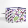 Bacati - Botanical Purple Storage Box Large - 3 of 4