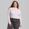 Women's Mock Turtleneck Pointelle Pullover Sweater - Wild Fable