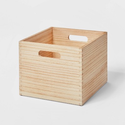 Wood storage baskets new arrivals