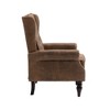 TIRAMISUBEST Wood Frame Armchair - A Modern Accent and Lounge Chair with Sturdy Wood Legs, Perfect for Living Room and Bedroom in Coffee Color - 4 of 4
