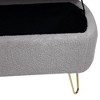 Cesicia Storage Ottoman Bench with Storage, Upholstered Padded, for Bedroom - 4 of 4