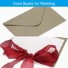Unique Bargains His and Her Wedding Vows Books Ribbon Card 6.7x4.7 Inch 2 Pcs - 3 of 4