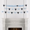 Big Dot of Happiness Light Blue Grad - Best is Yet to Come -  Grad Party Letter Banner Decor - 36 Banner Cutouts and Congrats Grad Banner Letters - 3 of 4