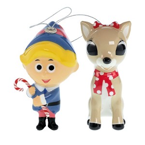 Hermey and Clarice Ornaments 2-Pack - 1 of 4