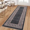 Modern Bordered Soft Carpet Mat Indoor Non Slip Machine Washable Area Rug - 3 of 4