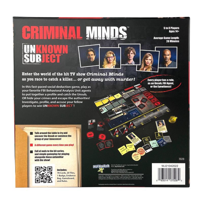 Criminal Minds UNknown SUBject Game, 5 of 8