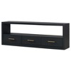 Sapphtopaz Modern TV Stand for TVs Up to 79" Storage Cabinet with 3 Drawers TV Console with Large Open Shelf Table for Living Room, Entryway - 2 of 4