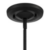 Possini Euro Design Bellis Black Mini Pendant 6" Wide Modern Industrial Clear Glass Bell Shade for Dining Room House Foyer Kitchen Island Entryway - 4 of 4