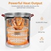 Acekool Outdoor Turkey Fryer, 30 & 10 Quart 50,000 BTU Aluminum Seafood Boiler Steamer Kit with Propane Burner, Electronic Ignitor - 4 of 4