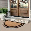 A1HC Natural Coir & Rubber Half Round Entrance Door Mat 36" x 72",Heavy Duty Thick Durable Doormats - 2 of 4