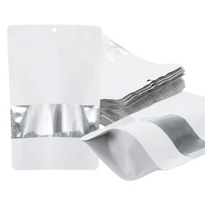 Unique Bargains Matte Metallic Aluminum Foil Zip Closure Food Storage Containers 30 Pcs - 1 of 4