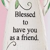 Collections Etc Floral Tabletop Angel Figurine with Sentiment Saying - 3 of 3