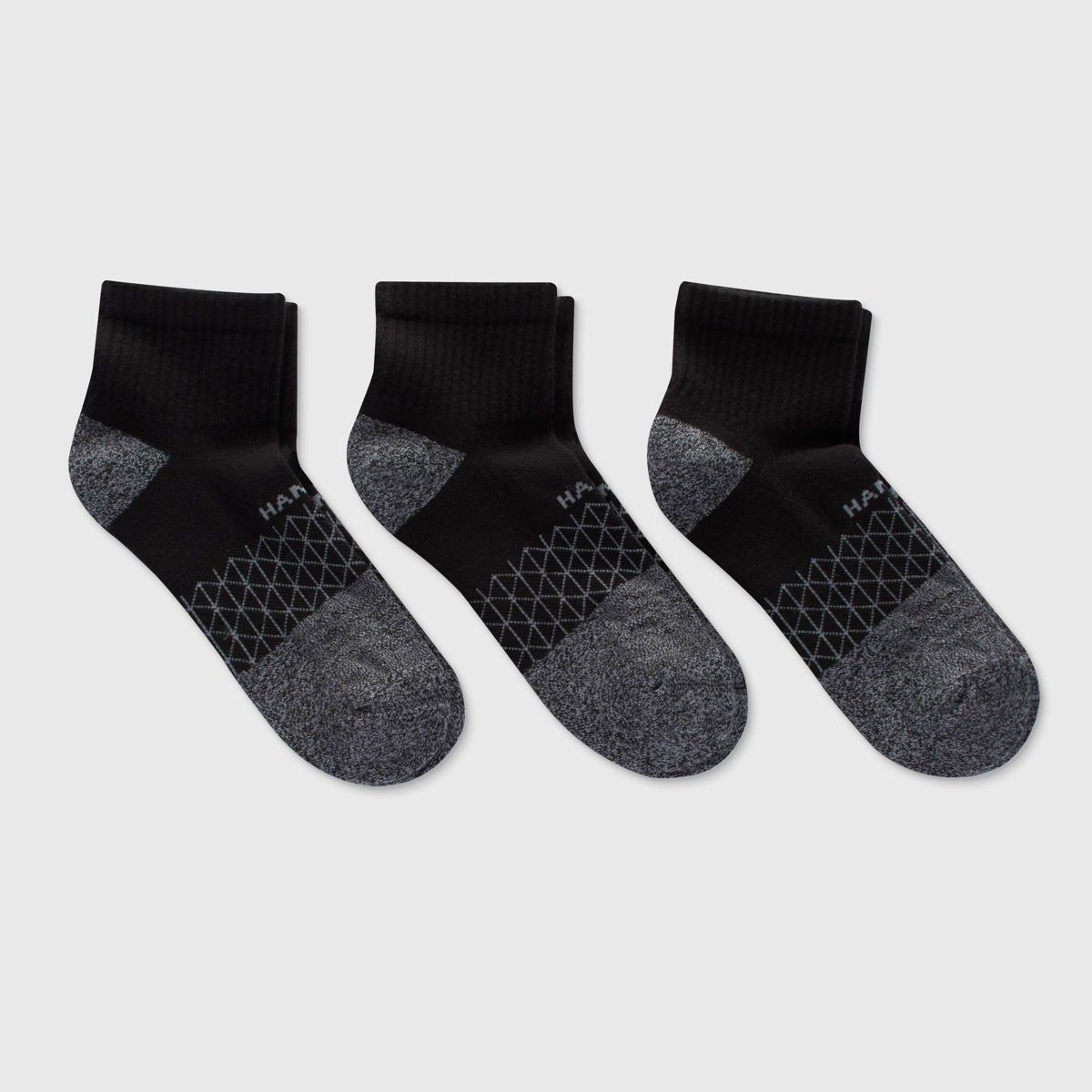 Hanes Men's 3pk Absolute Active Cushioned Ankle Socks - 6-12 - thumbnail 10