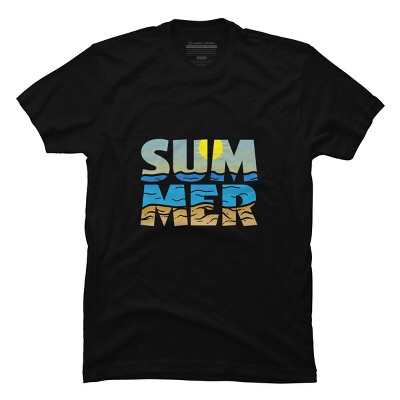 Men's Design By Humans Summer Sunset By VEKTORKITA T-Shirt