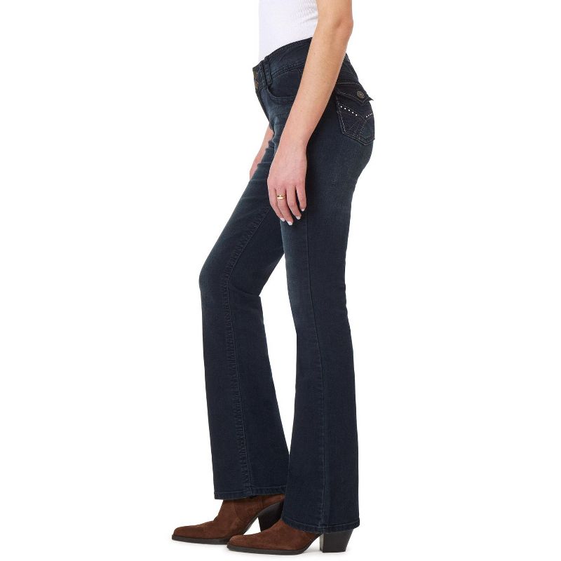 WallFlower Women's Luscious Curvy Bootcut Mid-Rise Insta Stretch Juniors Jeans (Standard and Plus), 3 of 12