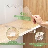 MaseiKar Shelf Dividers for Closet Organization, Clear Closet Shelf Dividers for Clothes Purses Separators, Bedroom, Kitchen, Bathroom, 12 Pack - 4 of 4