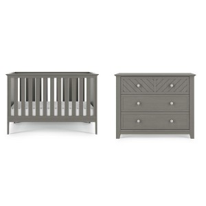 Child Craft Atwood Crib and Dresser Nursery Set, 2-Piece, Includes 3-in-1 Convertible Crib and 3-Drawer Dresser - 1 of 4