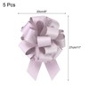 Unique Bargains Personalized Sparkly Gift Wrapping Large Pull Bows for Wedding Baskets 5 Pcs - 2 of 4