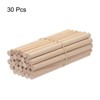 Unique Bargains Arts Crafts Garden Christmas Decoration Round Natural Wood Sticks 30 Pcs - 3 of 4