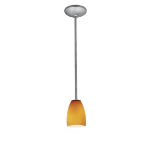 Access Lighting Sherry 1 - Light Pendant in  Brushed Steel - 1 of 1