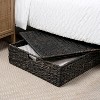 happimess Holden 30" Classic Costal Hand-Woven Hyacinth Wicker Under Bed Storage Basket with Lid - 2 of 4