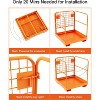 36" x 36" Forklift Safety Cage, Foldable Forklift Work Platform, 1200lbs Capacity Forklift Man Basket with Chain and Safety Lock for 1-3 People - 2 of 4