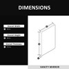 24x36” Aluminum Framed Rectangular Vanity Mirror, Oil Rubbed Bronze, Anti-Rust, Tempered Glass - 4 of 4