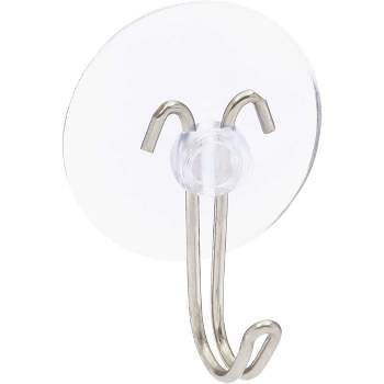 Juvale 100 Pack Mini Clear Shower Suction Cup Hooks, 0.19 in, 30 mm