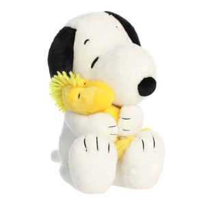Aurora Medium Big Hugs Snoopy & Woodstock Peanuts Adorable Stuffed Animal White 12" - 1 of 4