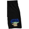 The Mandalorian Grogu Star Wars Logo Men's Black Sleep Pajama Shorts - 2 of 3