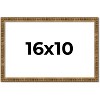 PosterPalooza | Textured Gold Picture Frame - UV Acrylic, Backing Board, Hanging Hardware Included - 3 of 4