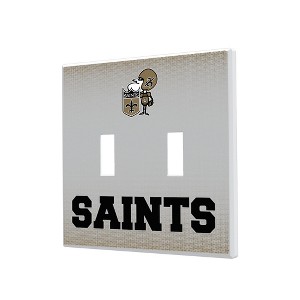 NFL NFC Historic Teams Linen Hidden-Screw Light Switch Plate for Double Toggle - 1 of 4