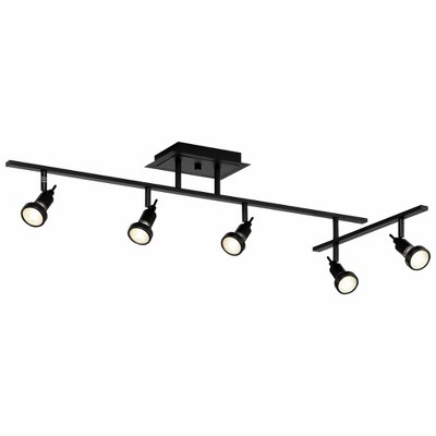 Viper Black Metal 5-Light Adjustable Track Lighting