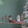 TopComfy Decorative Object Christmas Water Spinning Phone Booth With Santa for Holiday Table Decor, White and Red, 4.1"*4.1"*9.8" - 4 of 4