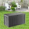 Lirago 150 Gal 568L Outdoor Storage Box with Lid Weatherproof Polypropylene Resin UV Protected KD Design Black - 4 of 4