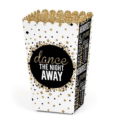 Big Dot of Happiness Prom - Prom Night Party Favor Popcorn Treat Boxes - Set of 12