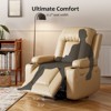 Power Lift Faux PU Recliner Chair - Heat and Massage, Adjustable Back & Legs, Heavy Duty Lift Sofa for Seniors, for Elderly and Mobility Impaired - 4 of 4