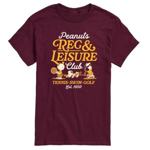 Men's - Peanuts - Rec And Leisure Club Short Sleeve Graphic T-Shirt - 1 of 4
