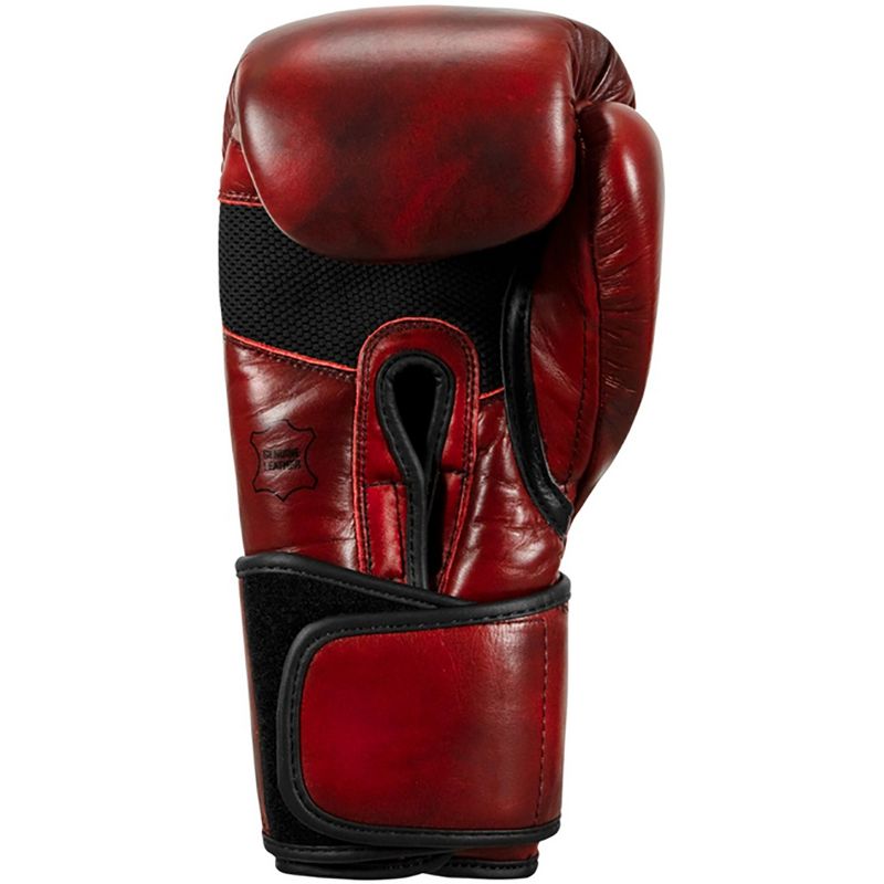 Title Boxing Blood Red Leather Hook and Loop Training Gloves - Red, 4 of 7